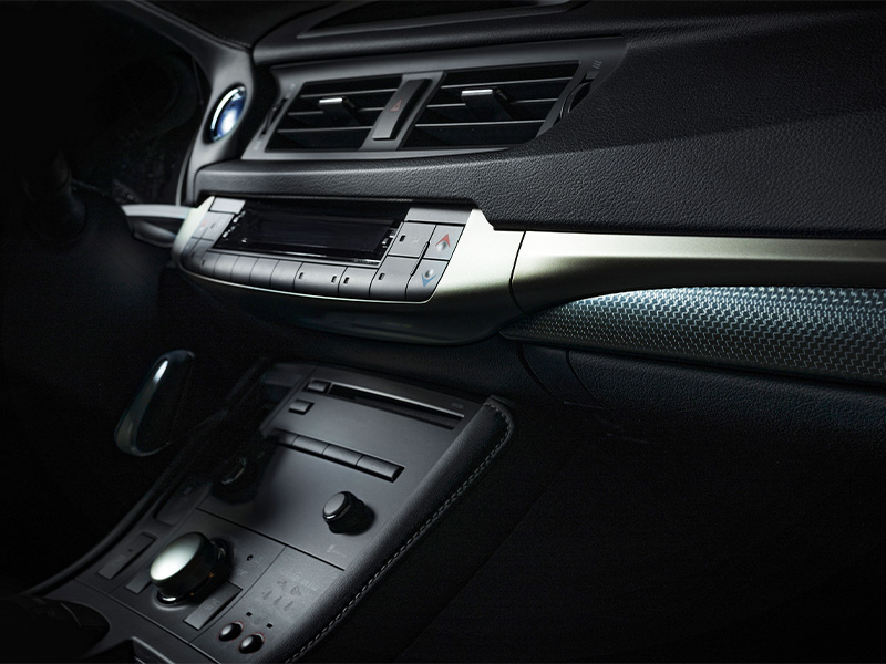 Innendesign eines Autos als Beispiel für die Herstellung von Masterbatch
