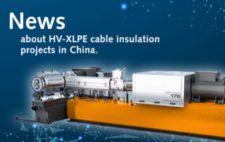 COMPEO 176 compounder as visual for the news post's information about successful XLPE cable insulation material production processes in China.
