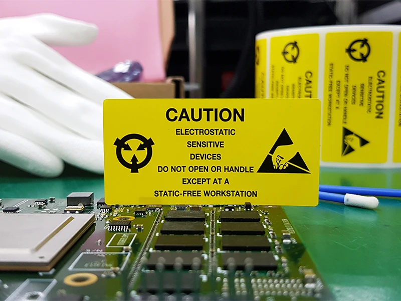Elektrostatic sensitive electronics can be protected with antistatic compounds.