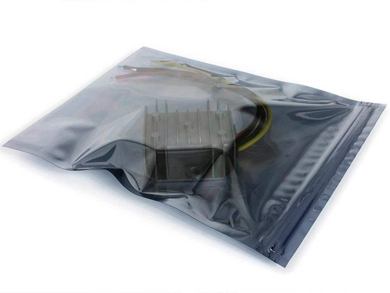 Electrostatic charges of electronics can be reduced with antistatic packaging materials.