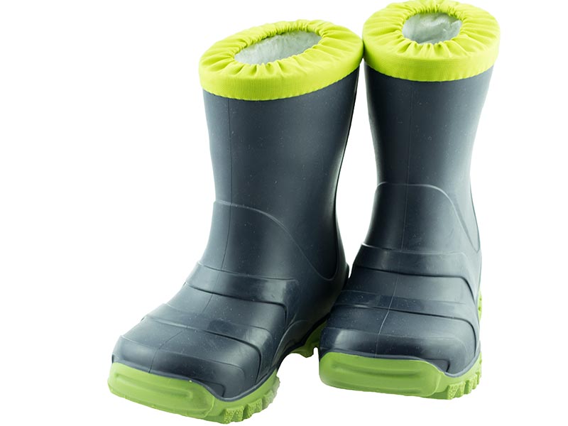 Rubber boots made of elastomers