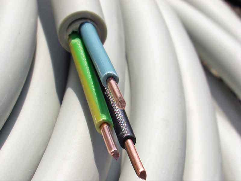Rolled cable with cable insulation mass made with hffr cable compounding technology by BUSS.